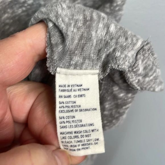 AMERICAN EAGLE Favourite Tee Grey Slub Space Dye XS - Picture 7 of 9